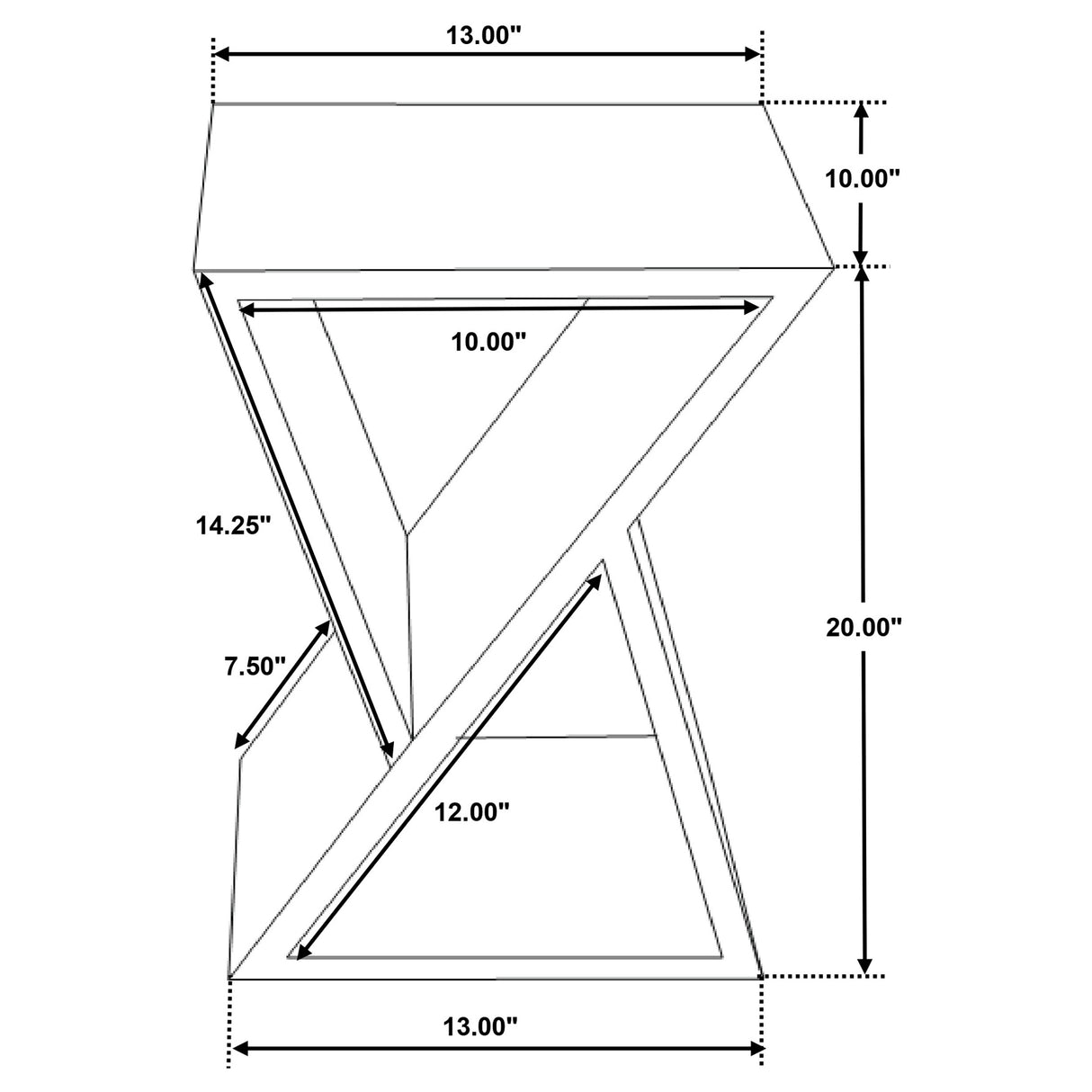 Lily Side Table - galleria furniture outlet