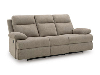 Side-Swipe Reclining Sofa with Drop Down Table - galleria furniture outlet