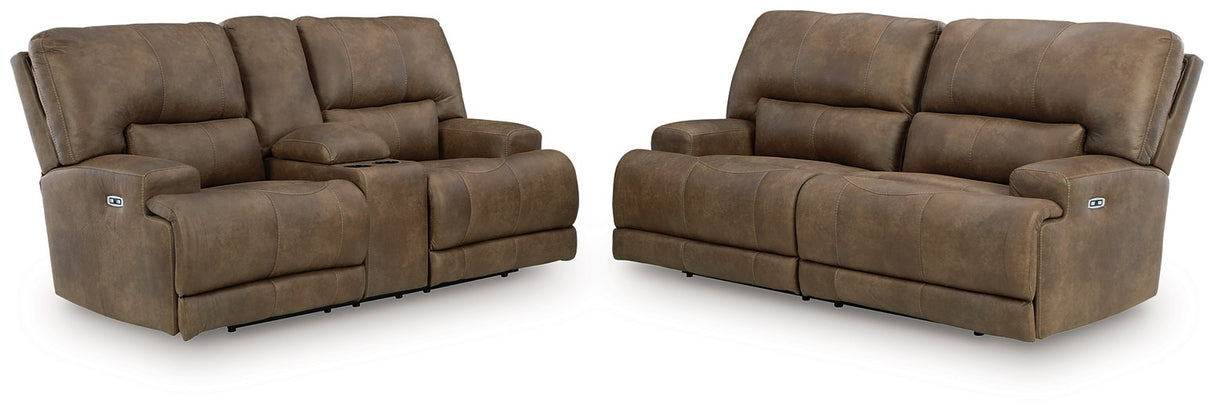 Beckley Place Reclining Living Room Set - galleria furniture outlet