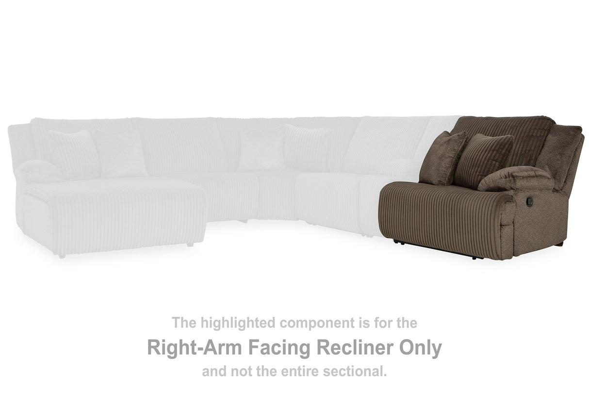 Top Tier Reclining Sectional with Chaise - galleria furniture outlet