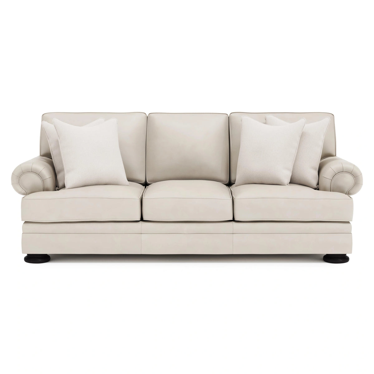 Foster Leather Sofa Without Nails