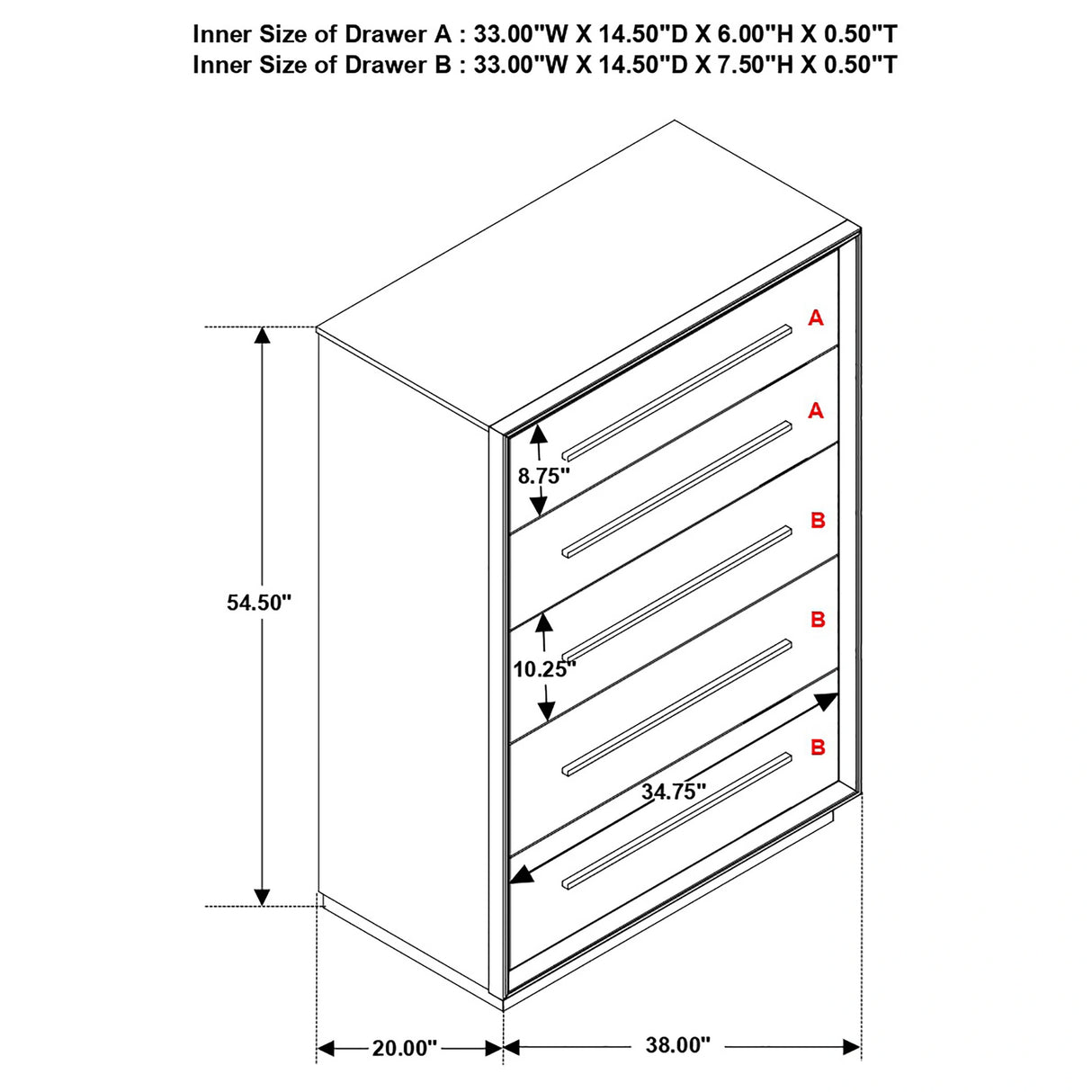 Durango Chest of Drawers