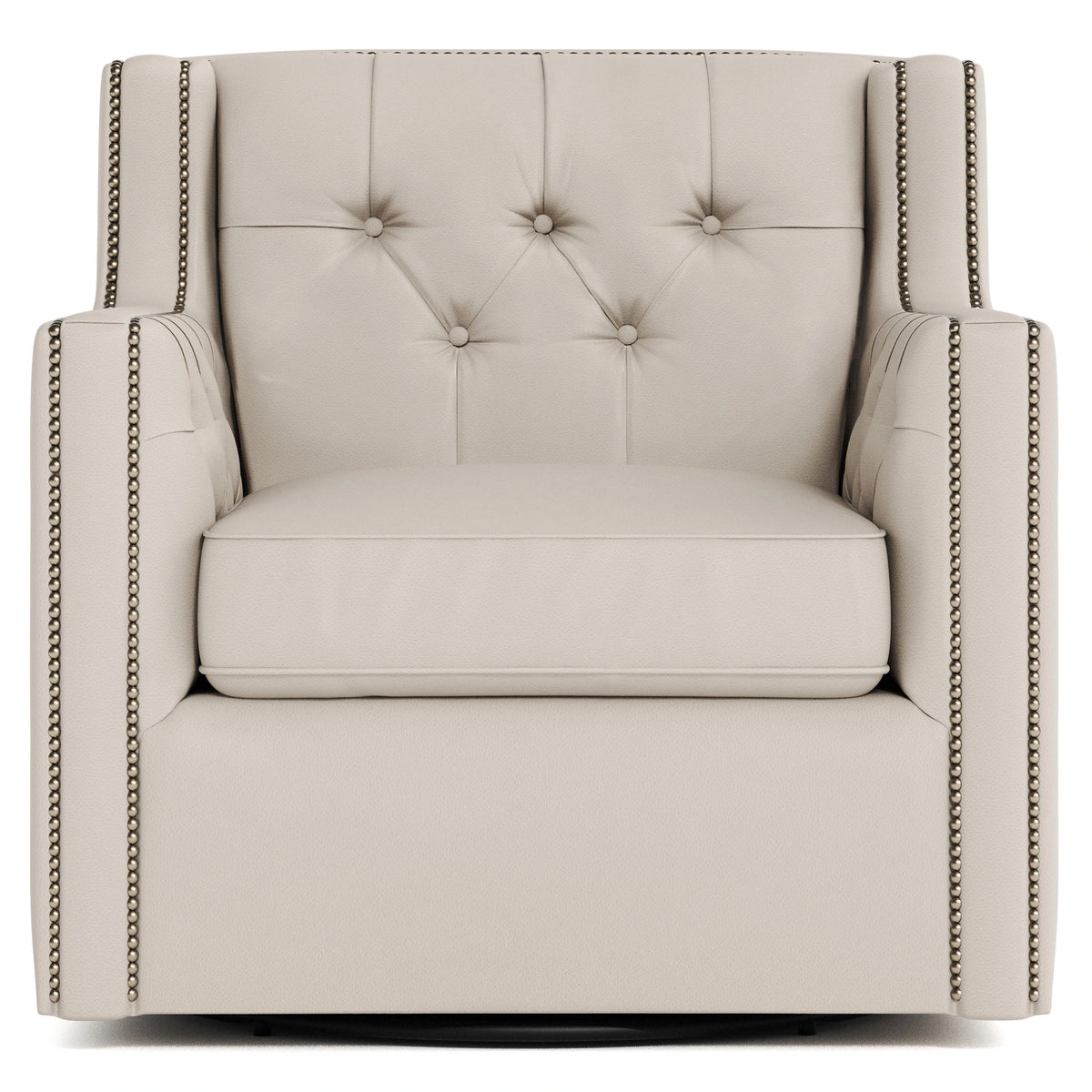 Candace Leather Swivel Chair