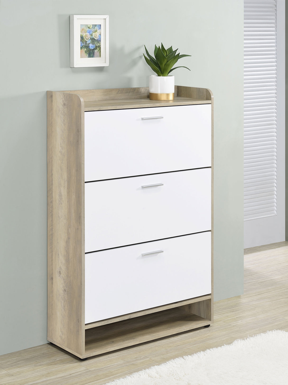 Denia Shoe Cabinet - galleria furniture outlet