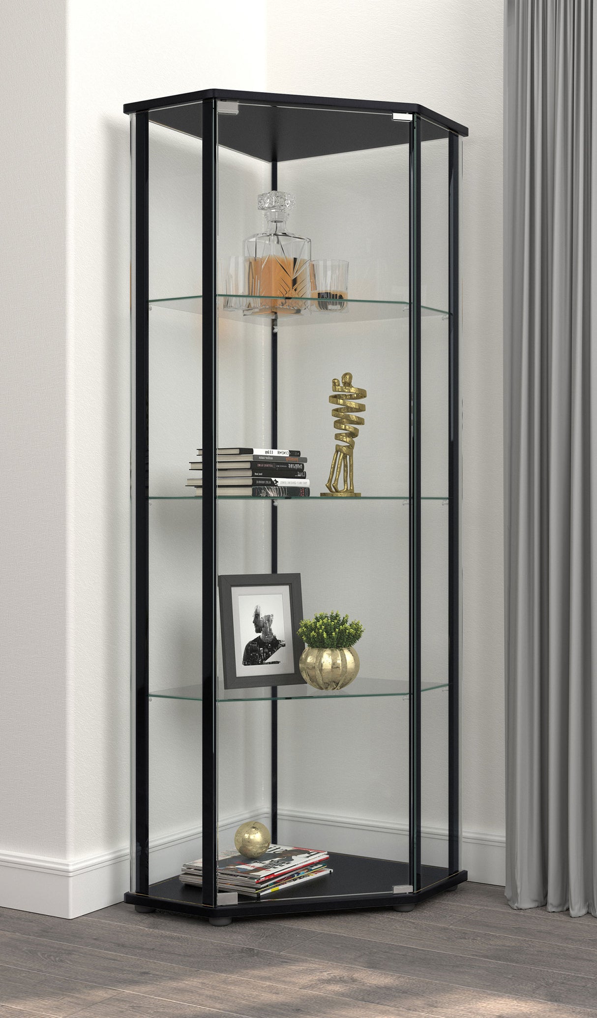 Zenobia Curio Cabinet - galleria furniture outlet