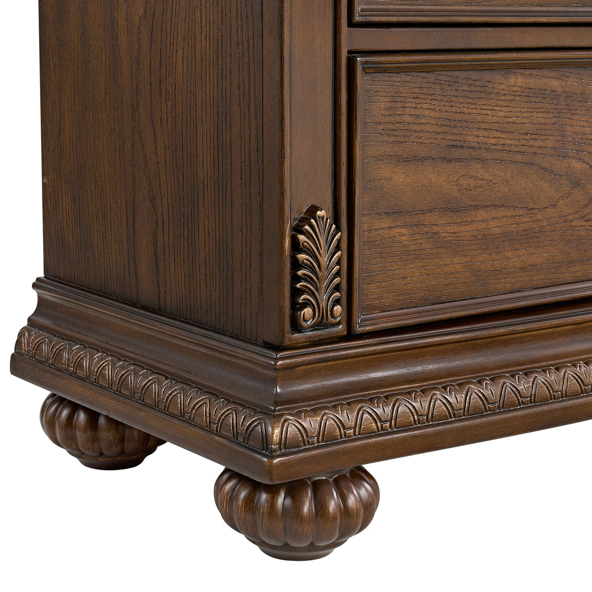 Cadenza Nightstand with USB-C in Brown