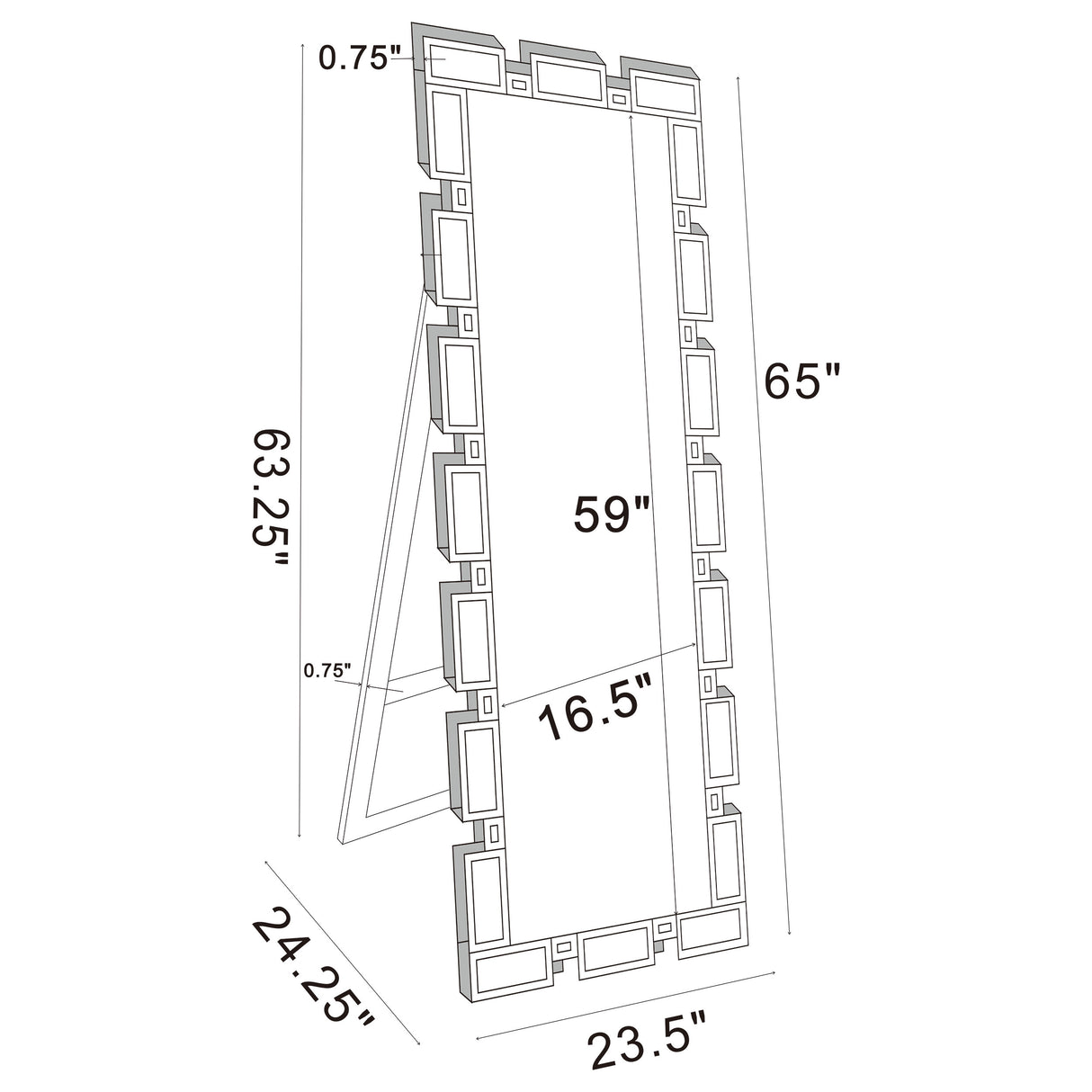 Tavin Standing Mirror