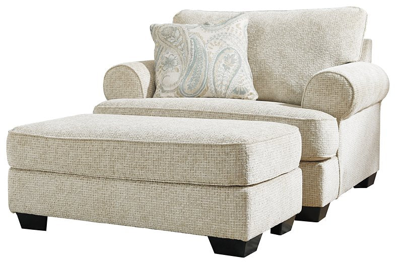 Monaghan Oversized Chair and Ottoman - galleria furniture outlet