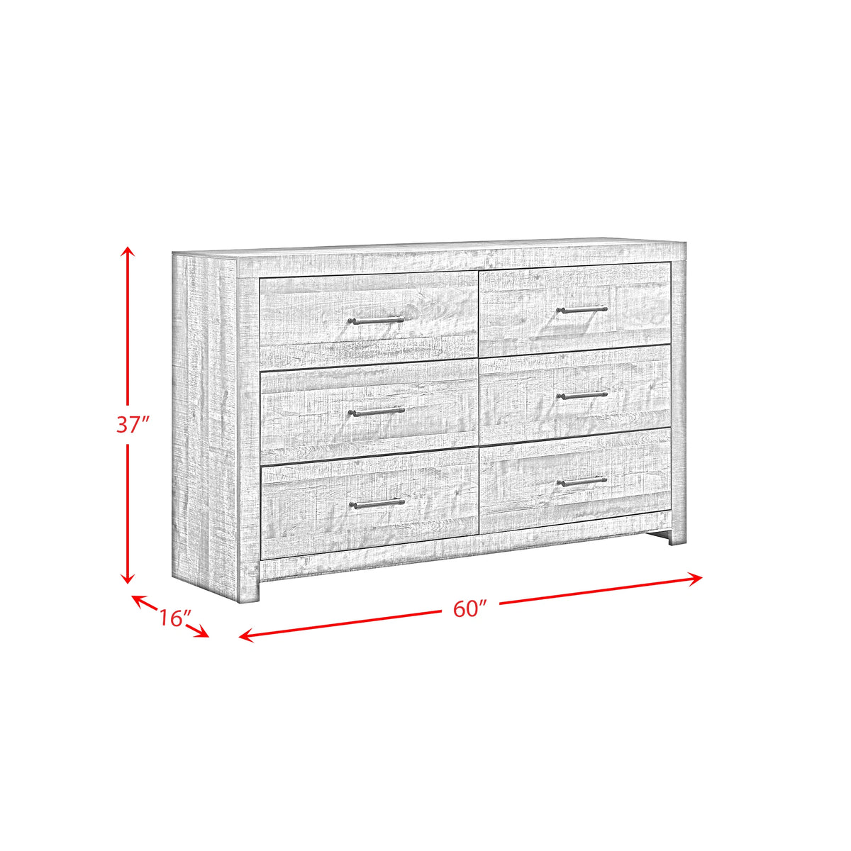 Bailey Bookcase Panel Bedroom Set with 2 Nightstands