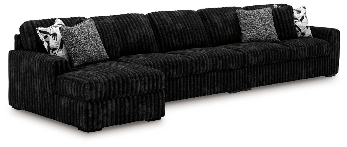 Midnight-Madness Sectional with Chaise - galleria furniture outlet