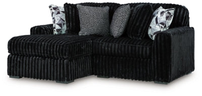 Midnight-Madness Sectional with Chaise - galleria furniture outlet