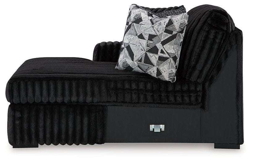 Midnight-Madness Sectional with Chaise - galleria furniture outlet