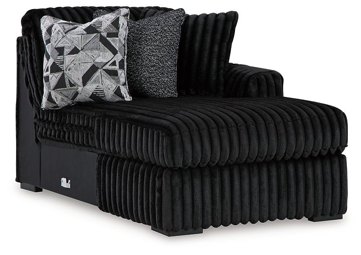 Midnight-Madness Sectional with Chaise - galleria furniture outlet