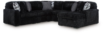Midnight-Madness Sectional with Chaise - galleria furniture outlet