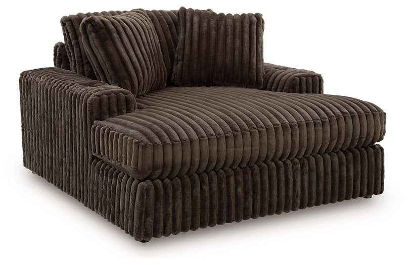 Midnight-Madness Oversized Chaise - galleria furniture outlet