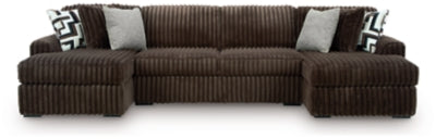 Midnight-Madness Sectional with Chaise - galleria furniture outlet