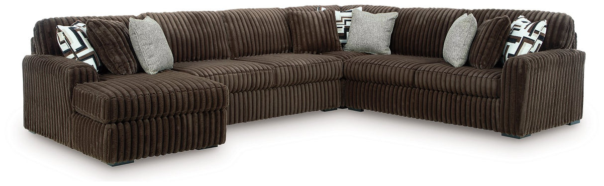 Midnight-Madness Sectional with Chaise - galleria furniture outlet