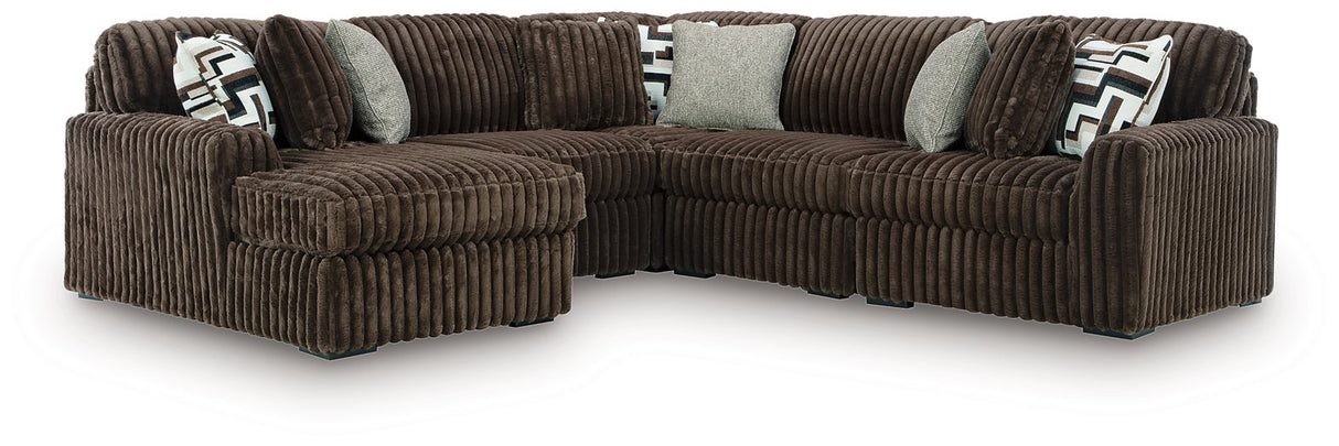 Midnight-Madness Sectional with Chaise - galleria furniture outlet