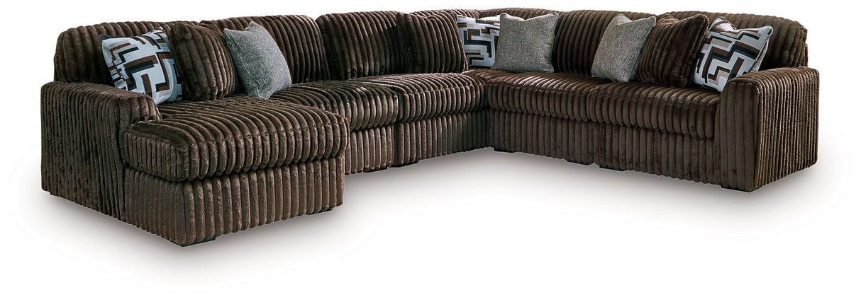Midnight-Madness Sectional with Chaise - galleria furniture outlet