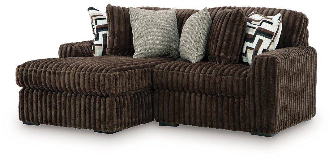 Midnight-Madness Sectional with Chaise - galleria furniture outlet