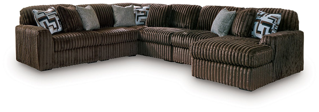 Midnight-Madness Sectional with Chaise - galleria furniture outlet