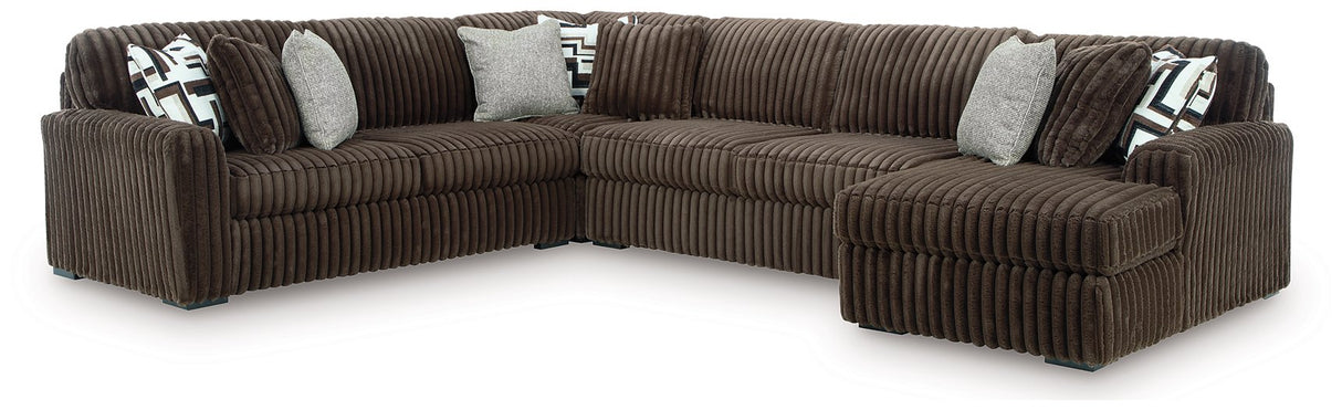 Midnight-Madness Sectional with Chaise - galleria furniture outlet