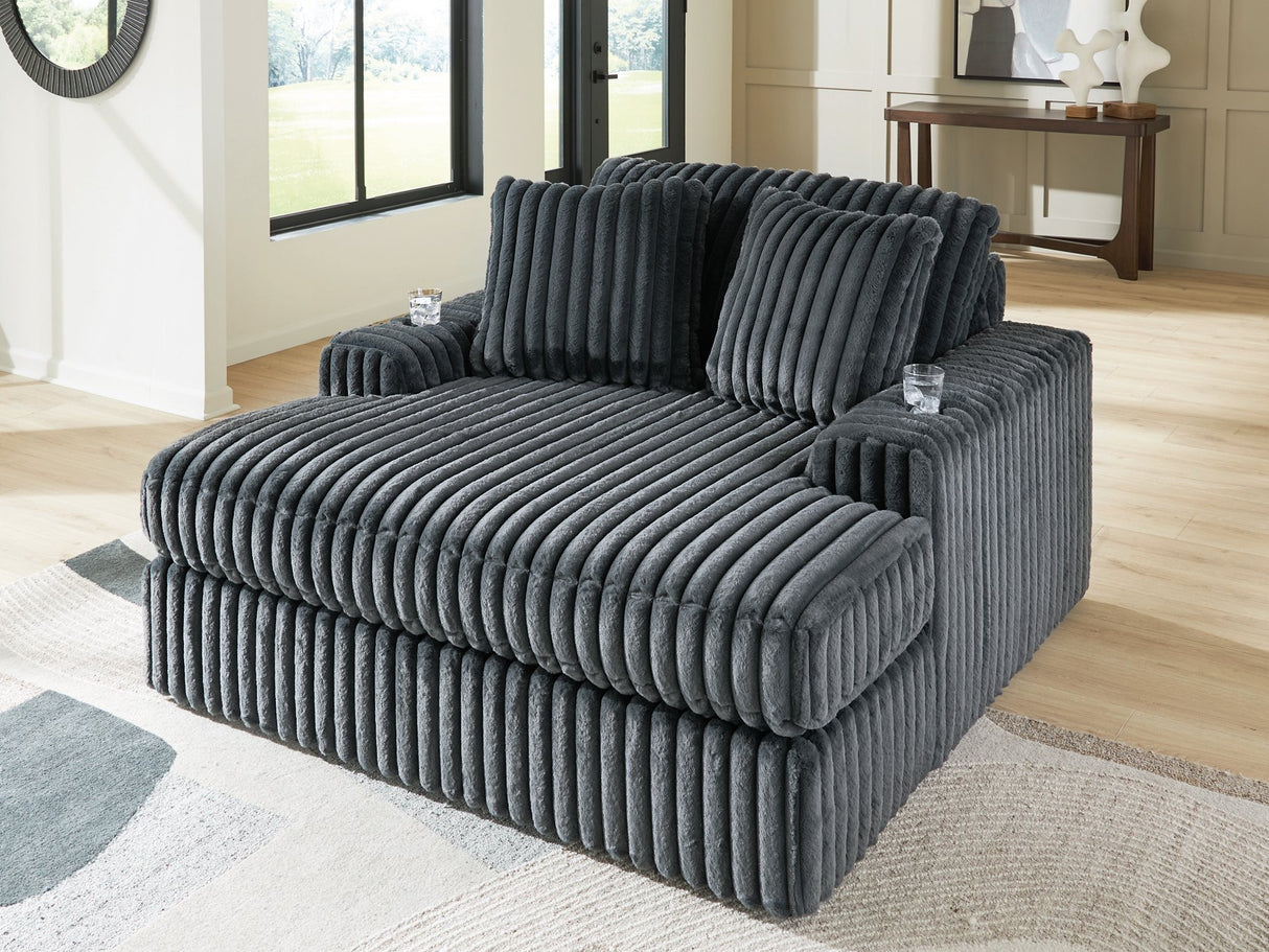 Midnight-Madness Oversized Chaise - galleria furniture outlet
