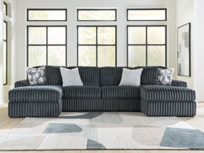 Midnight-Madness Sectional with Chaise - galleria furniture outlet
