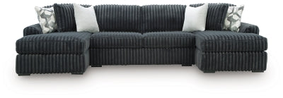 Midnight-Madness Sectional with Chaise - galleria furniture outlet