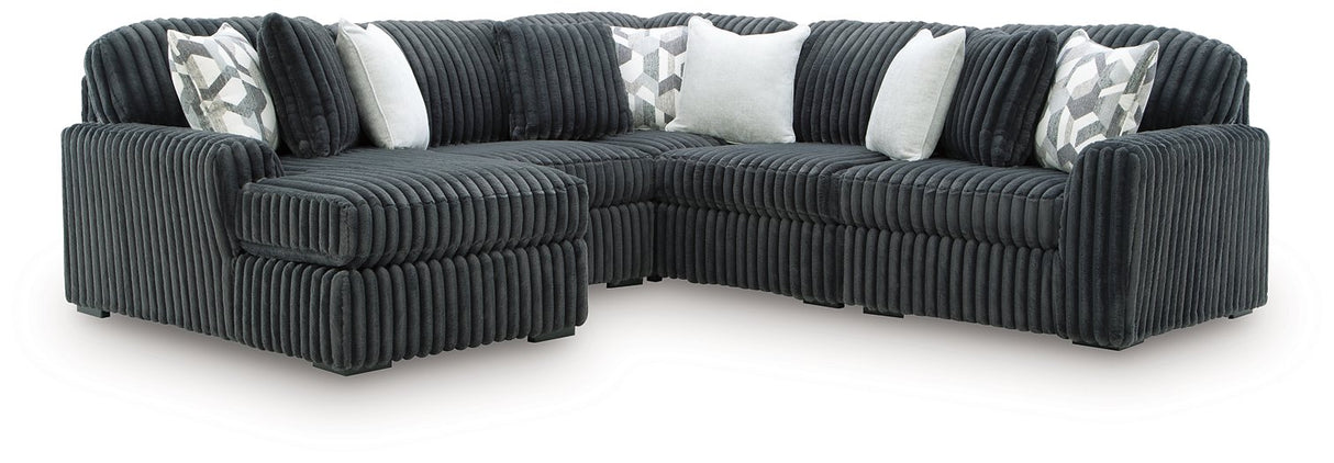 Midnight-Madness Sectional with Chaise - galleria furniture outlet