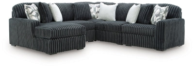 Midnight-Madness Sectional with Chaise - galleria furniture outlet