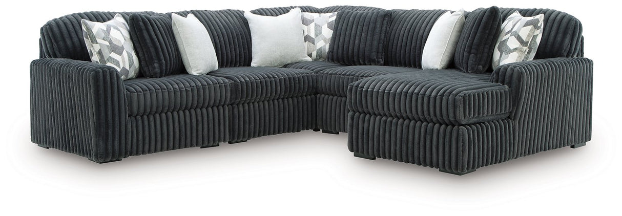 Midnight-Madness Sectional with Chaise - galleria furniture outlet