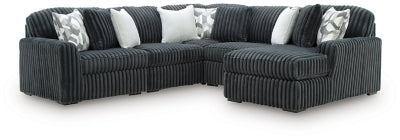 Midnight-Madness Sectional with Chaise - galleria furniture outlet