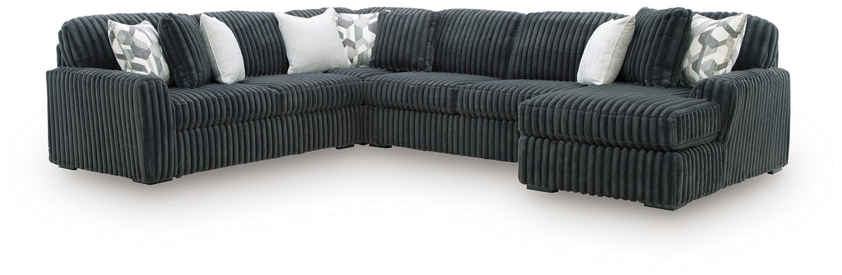 Midnight-Madness Sectional with Chaise - galleria furniture outlet
