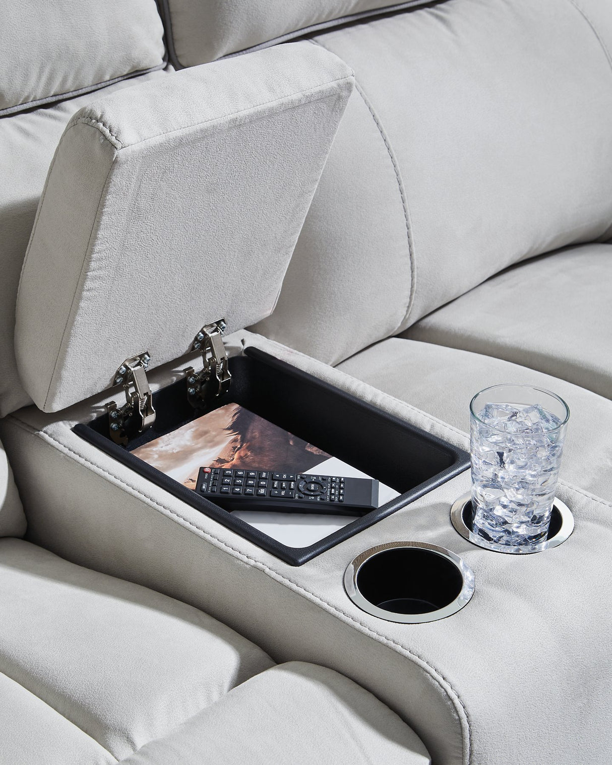 Social Pointe Power Reclining Sectional - galleria furniture outlet