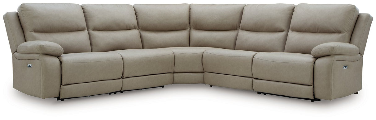 Narwhal Place Power Reclining Sectional - galleria furniture outlet