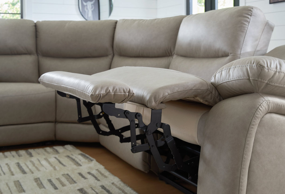 Narwhal Place Power Reclining Sectional - galleria furniture outlet