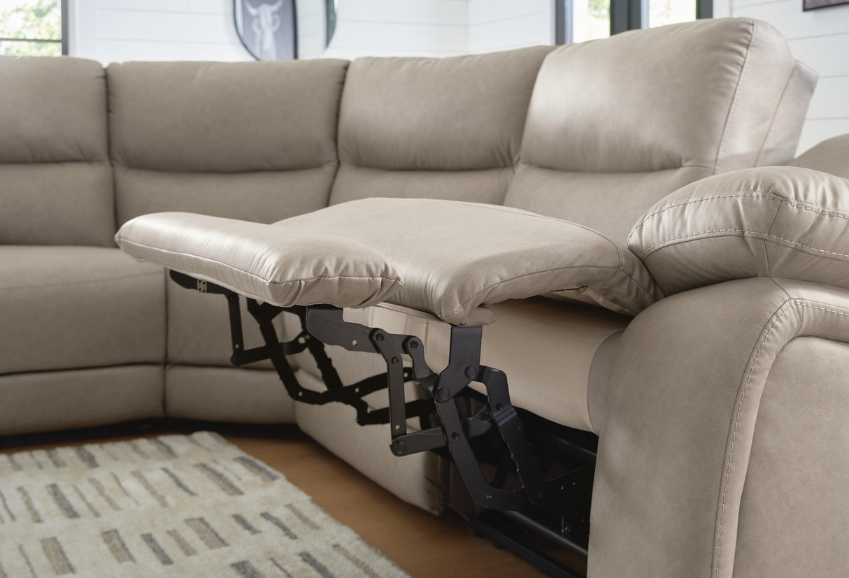 Narwhal Place Reclining Sectional with Storage Console