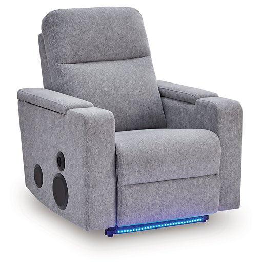 Pineland Power Glider Recliner with Audio System - galleria furniture outlet