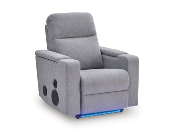 Pineland Power Glider Recliner with Audio System - galleria furniture outlet