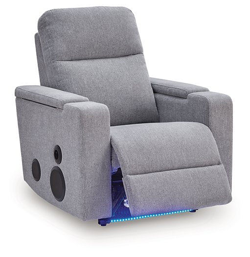 Pineland Power Glider Recliner with Audio System - galleria furniture outlet