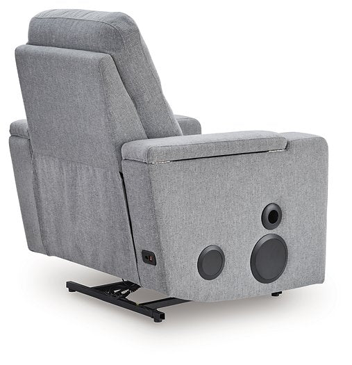 Pineland Power Glider Recliner with Audio System - galleria furniture outlet