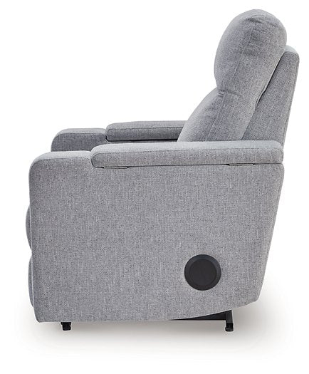 Pineland Power Glider Recliner with Audio System - galleria furniture outlet