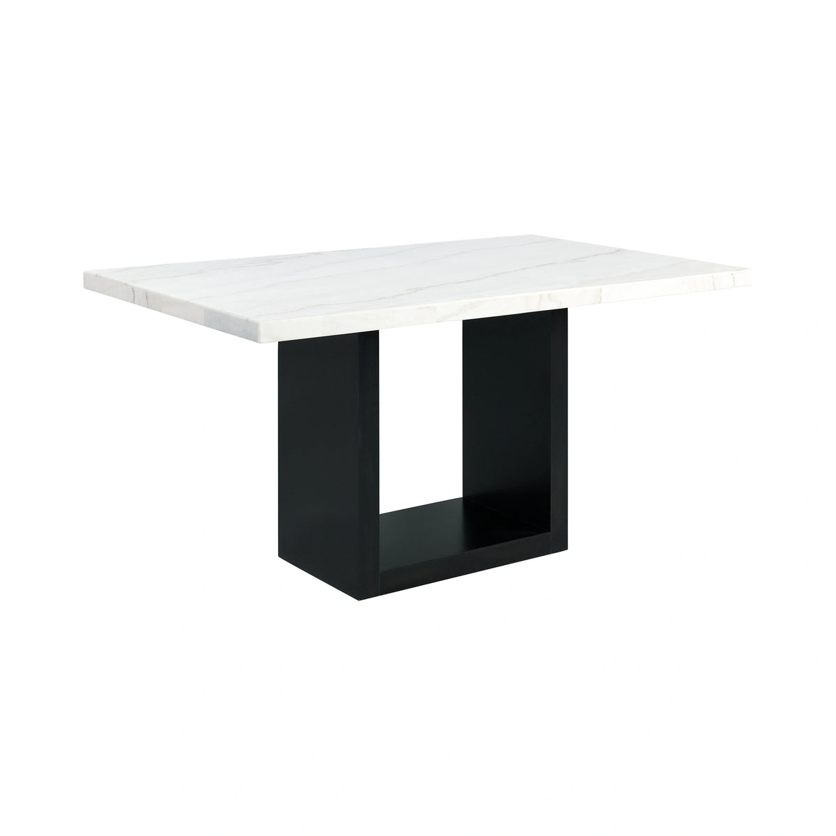 Valentino White 5PC Dining Set-Table & Four Chairs