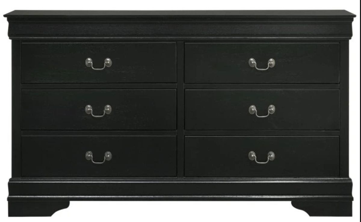 Elements International Louis Philippe Dresser in Black