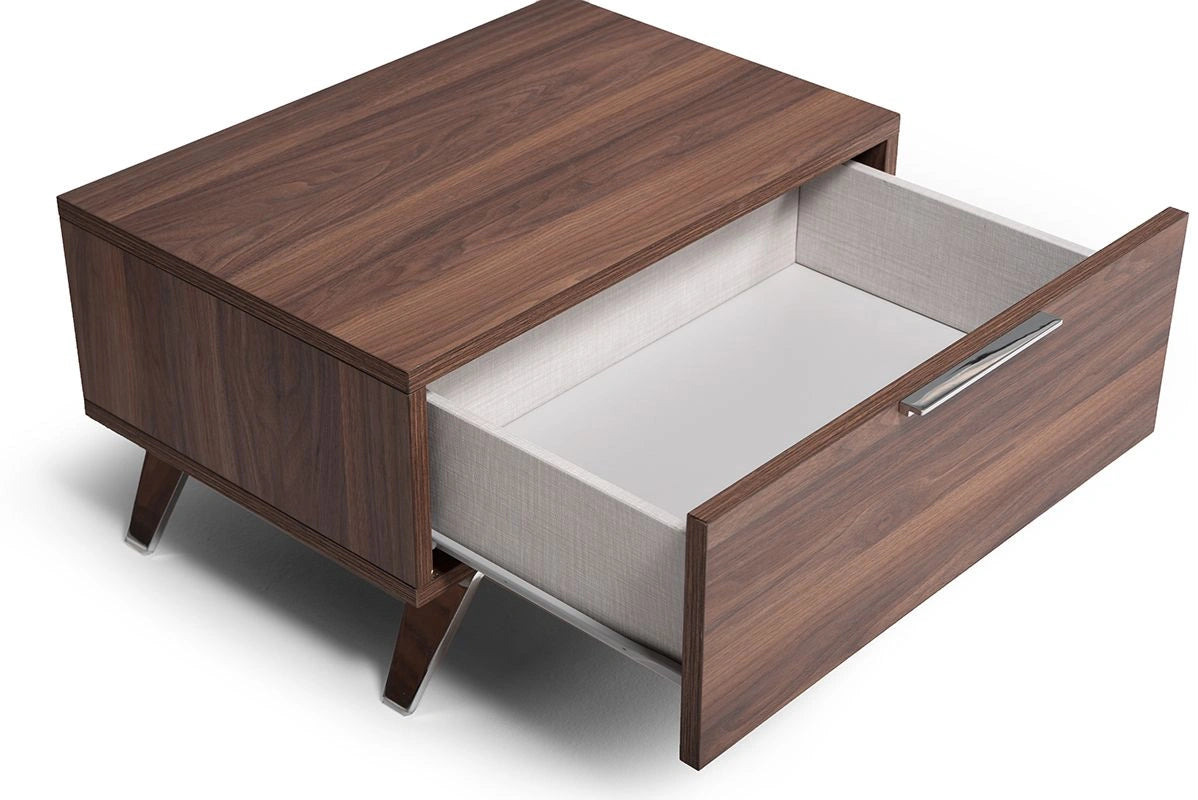 Brooklyn - Italian Modern Walnut 4-Piece Bedroom Set