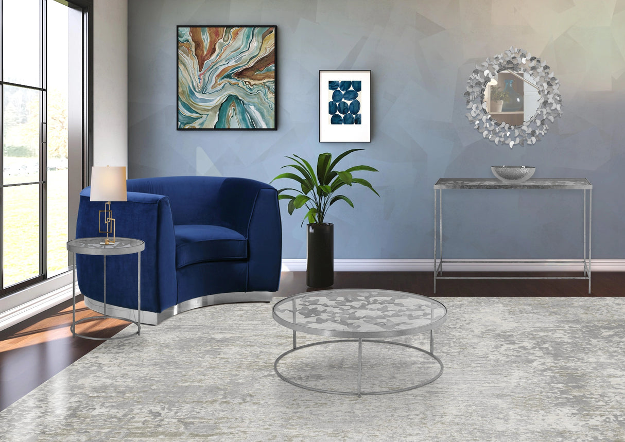Butterfly Silver End Table