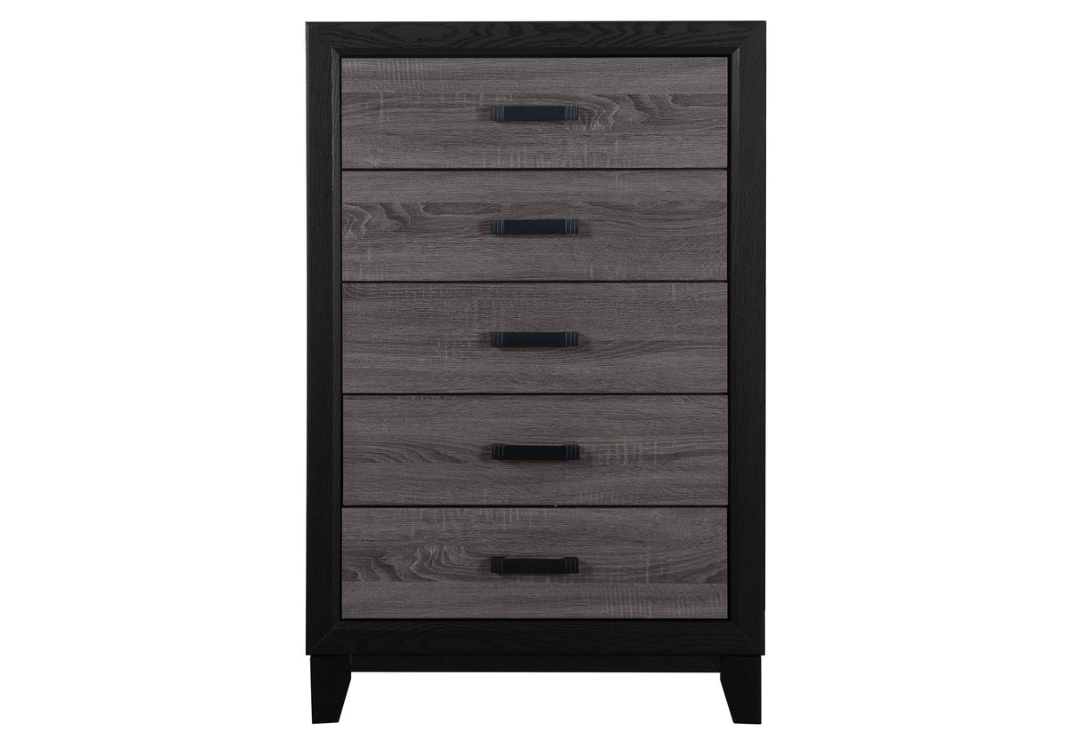 Lisbon Grey and Black Chest