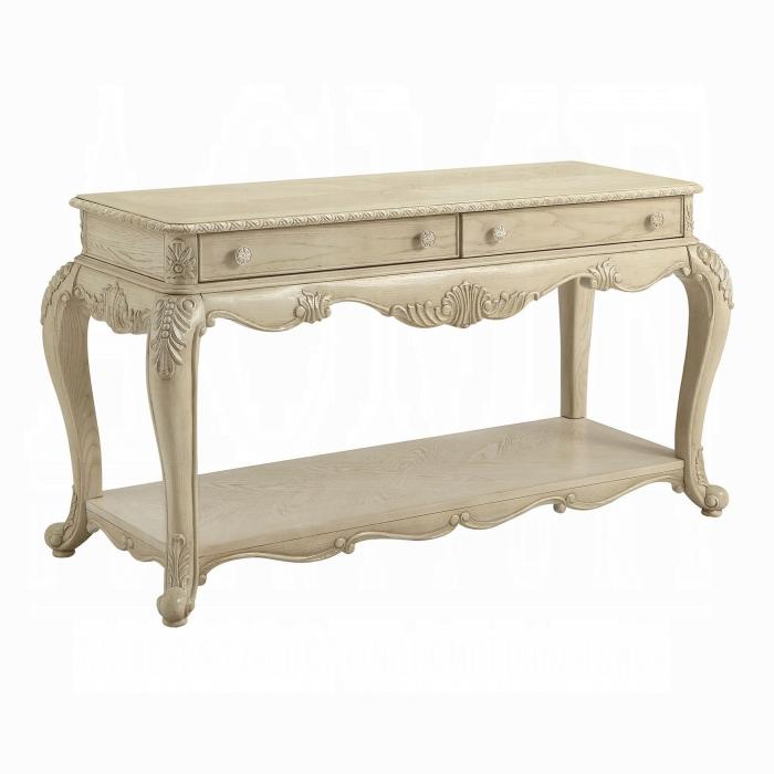 Ragenardus Antique White Sofa Table - galleria furniture outlet