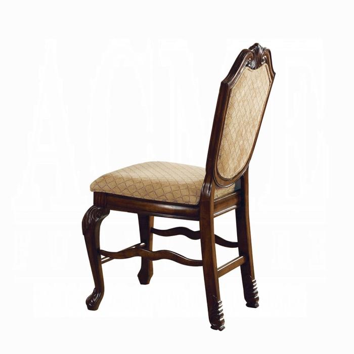 Chateau De Ville Fabric & Espresso Counter Height Chair - galleria furniture outlet